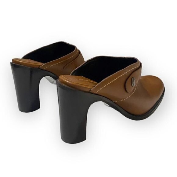 New in box, See‎ by Chloe Annia Brown Leather Mule Clog, Size 41EU - Picture 15 of 16